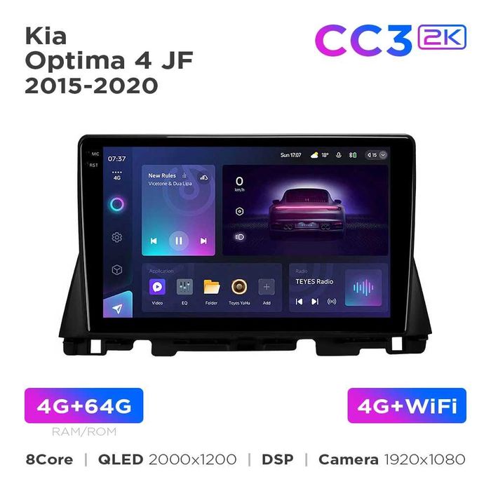 Автомагнітоли Teyes CC4 pro для KIA , Hyundai , Nissan , Mitsubishi 2К 8/128Gb, 12/256Gb