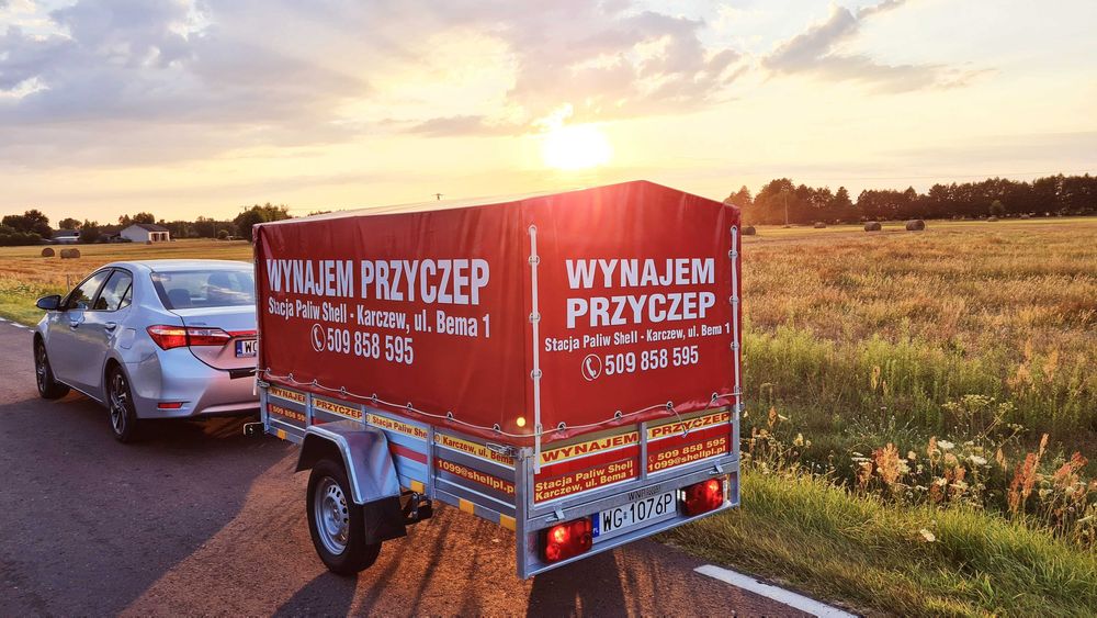 Wynajem przyczep przyczepka na 3 motocykle