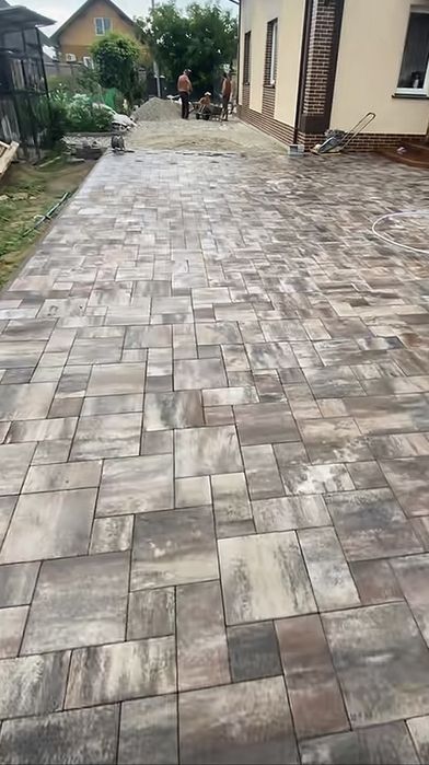 Укладка Тротуарной плитки .Фем