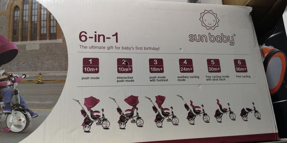 Triciclo para bebé evolutivo