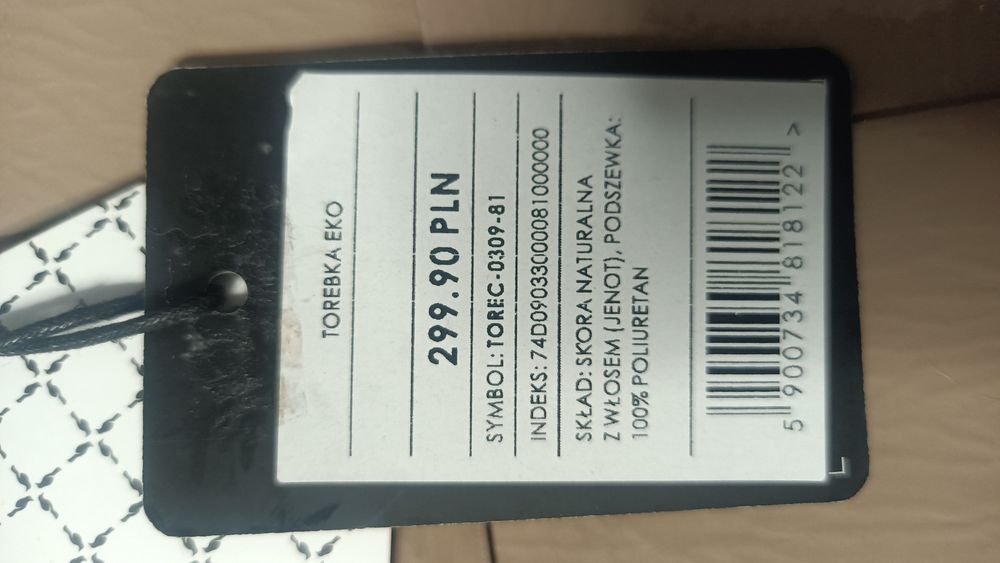 Ochnik super karmelowa/beżowa torebka