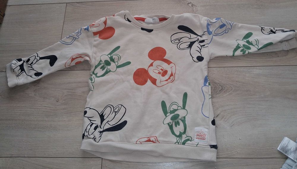 Komplet H&M Myszka Miki Bluza 104 + 2x Spodnie H&M 104