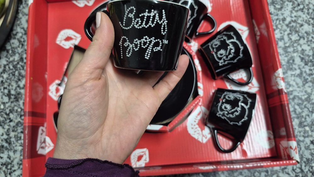 Conjunto chávenas da betty boop