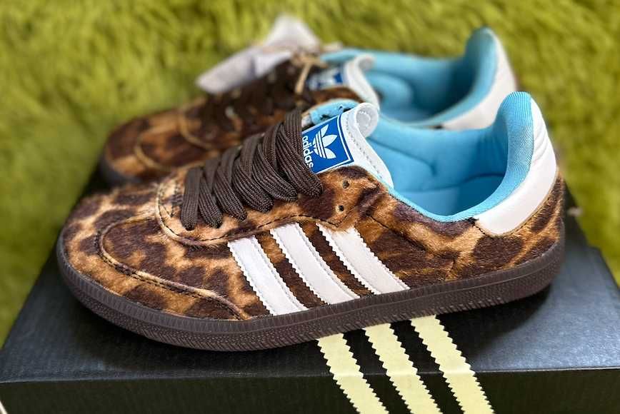 Кросівки Adidas Samba x Wales Bonner (леопард)