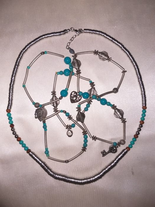 Комплект-прикраси із Індії намисто та 5 браслетів