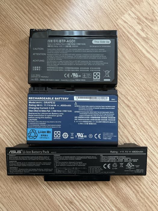 Батареї ноутбуків під розбір акумулятори 18650