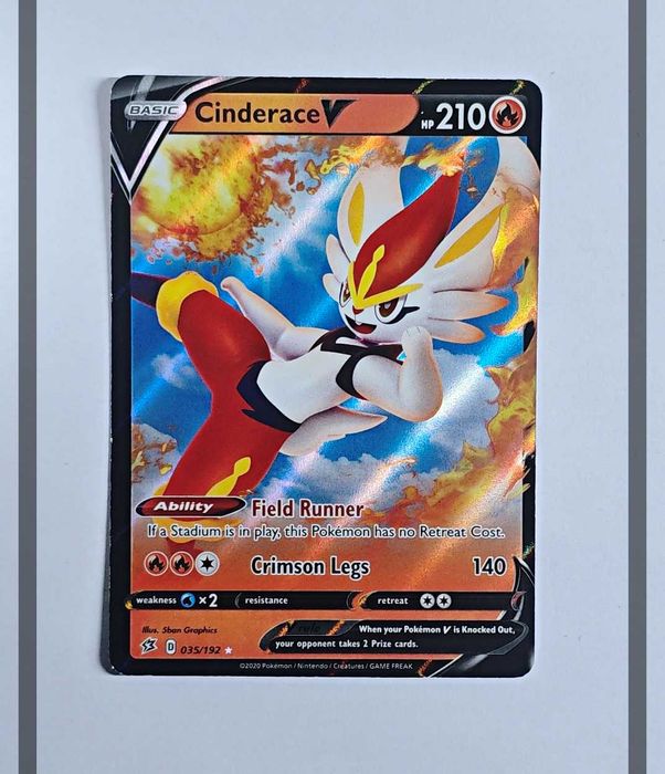 Cinderace V 035/192 RCL Pokemon ENG-NM