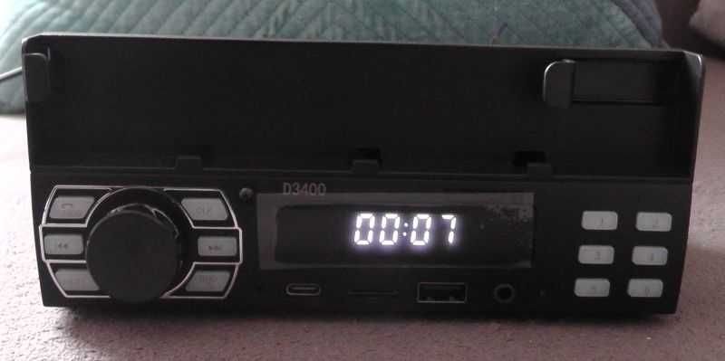 Radio Samochodowe BT USB AUX RCA MP3 z uchwytem na smartfona