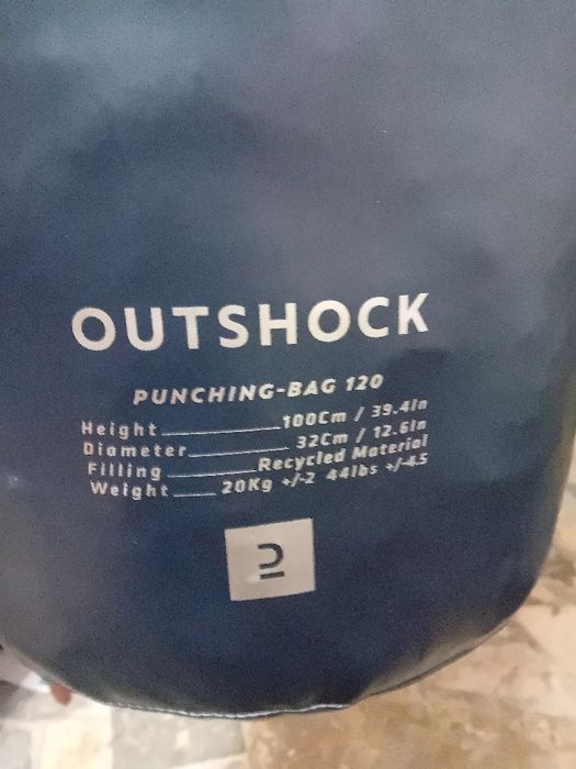 Saco de boxe 20kg Outschok + suporte opcional