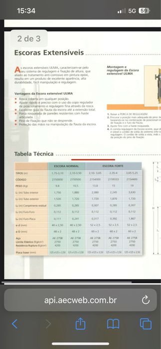 Escoras Ulma usadas