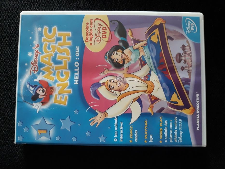 Dvd+Puzzles aprendizagem Inglês Hello Kitty e revistas infantis