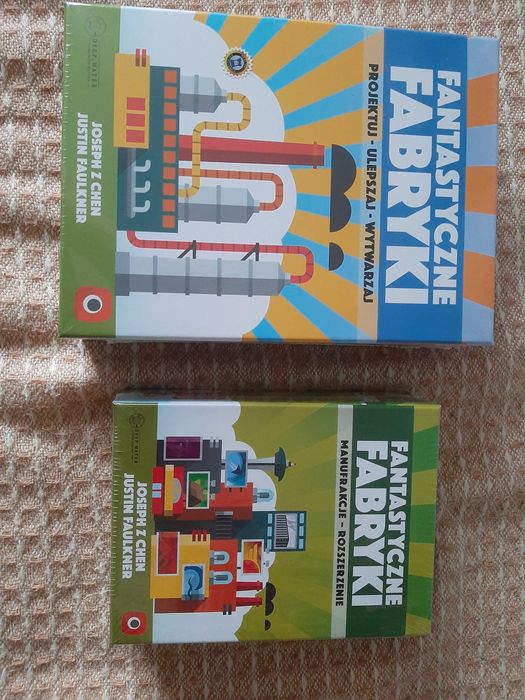 Gra planszowa "Fantastyczne fabryki" + dodatek "Manufrakcje"