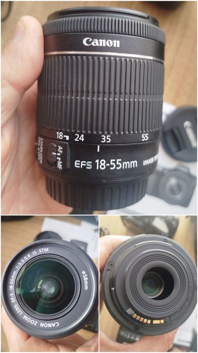 Canon 80d, 18-55mm,  punho original bolsa