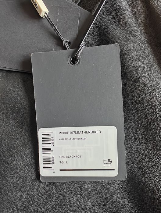 Nowa kurtka męska skórzana czarna LIU JO 100% skóra rozmiar L