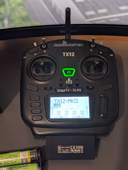 Радіо апаратура RadioMaster TX12 ELRS M2 з аккумулятором