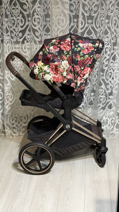 Дитячий візок cybex priam spring blossom прогулянкова коляска