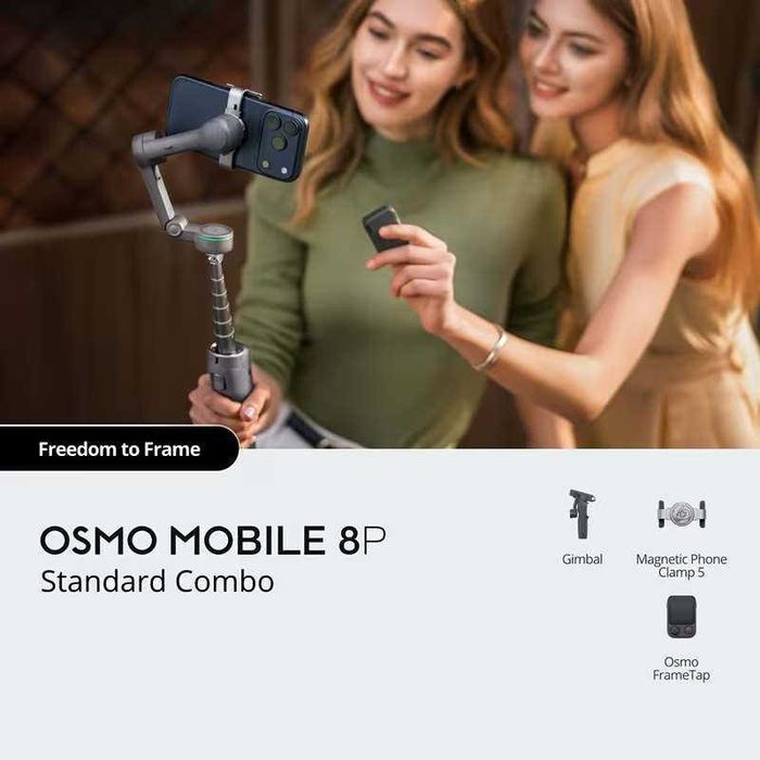 Стабілізатор DJI Osmo Mobile 8P(standart та tracking версія) + кейс!!!