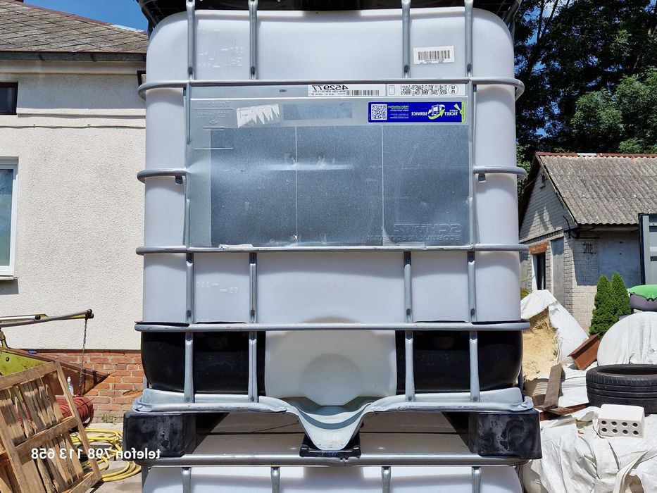 Rośliny Pojemnik Mauzer Zbiornik Kontener Woda Deszczówka Schutz 1000L