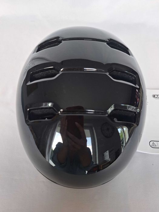 Kask rowerowy Abus Skurb Kid Shiny Black S 50-55cm BMX