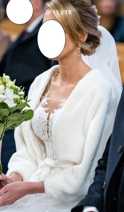 Suknia ślubna Leticia wraz z welonem Gratis Bolerko Okazja !!
