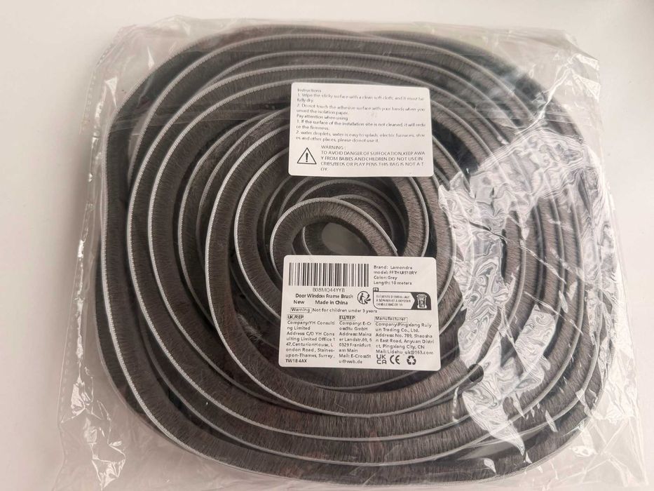 Uszczelka szczotkowa samoprzylepna 10 m + GRATIS