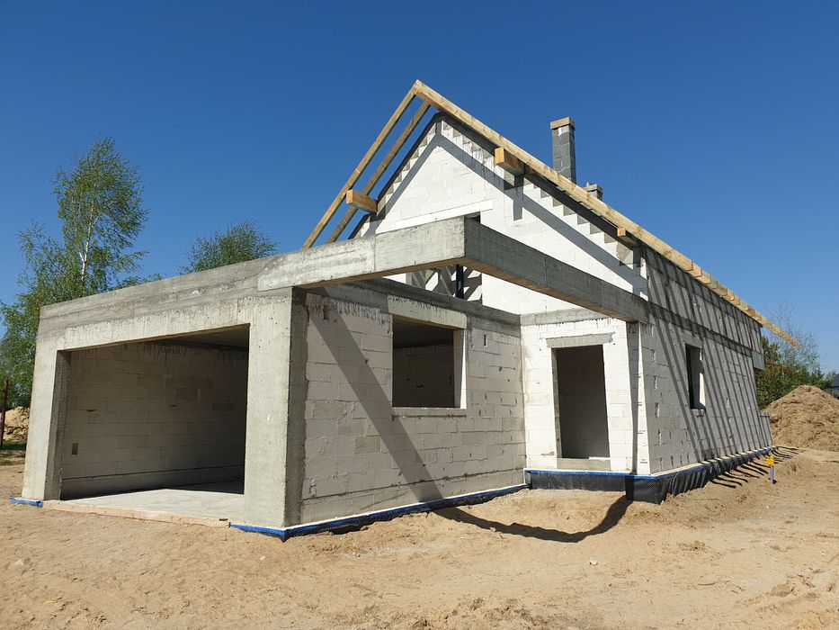 Budowa domów, domu, budynku, stan surowy, usługi budowlane