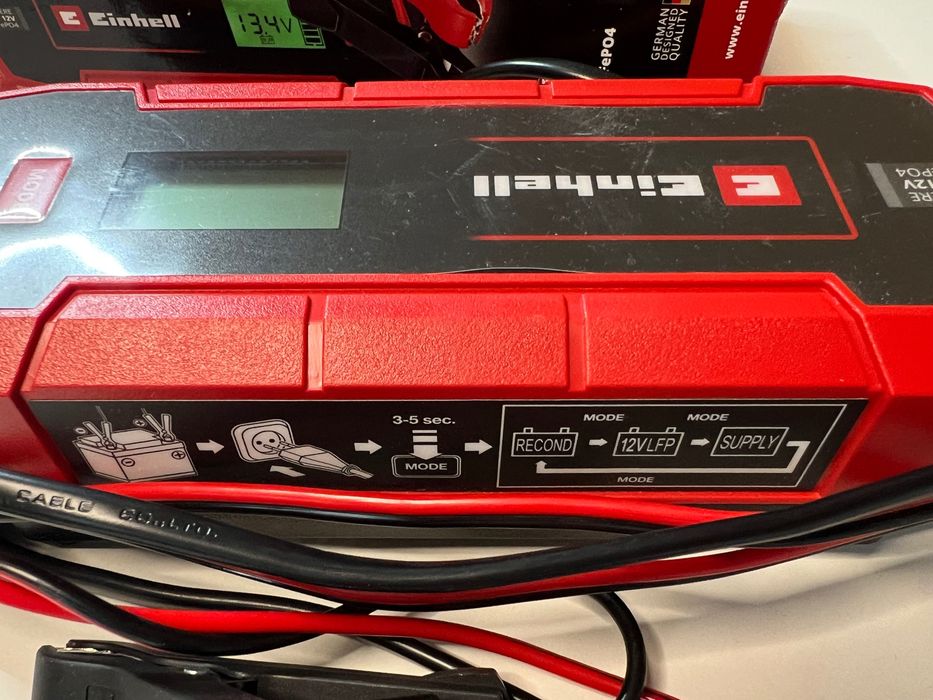 Einhell CE-BC 5 M LiFePO4 prostownik / ładowarka 12V jak nowy komplet