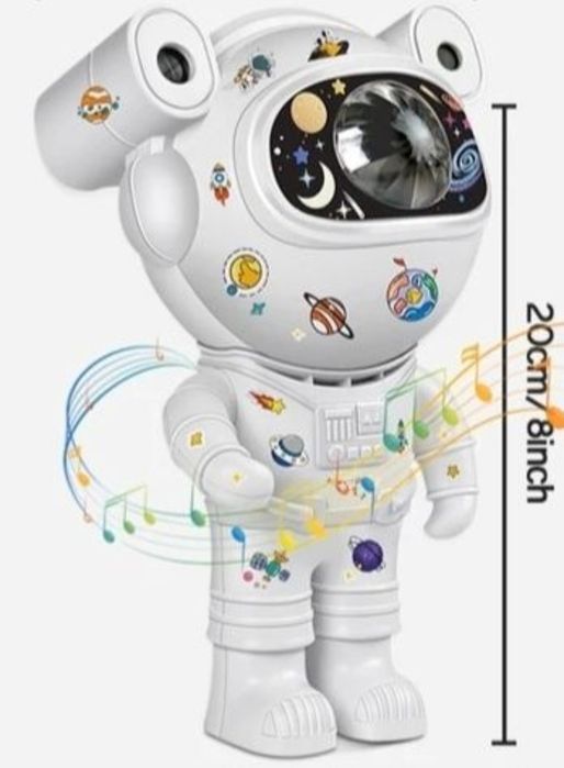 Нічник, проектор, світильник Астронавт Великий, подарунок