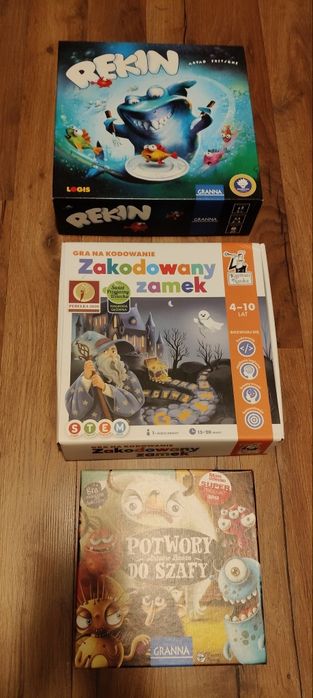 Gry planszowe Rekin, Potwory do szafy, Zakodowany zamek