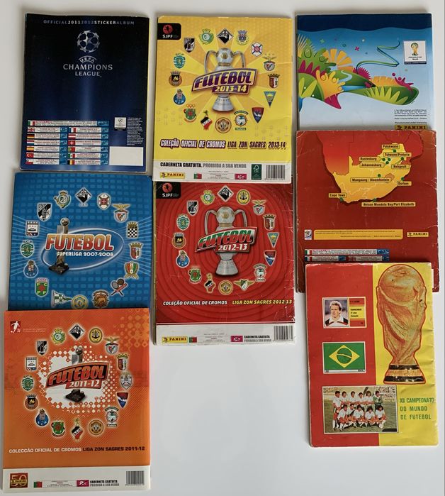 Cadernetas 1 liga Europeus Mundias