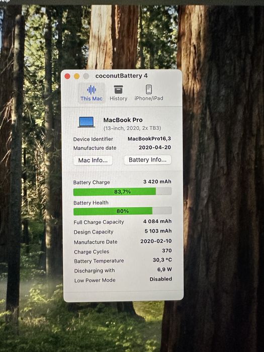 MacBook pro 13 2020 i5 8/256