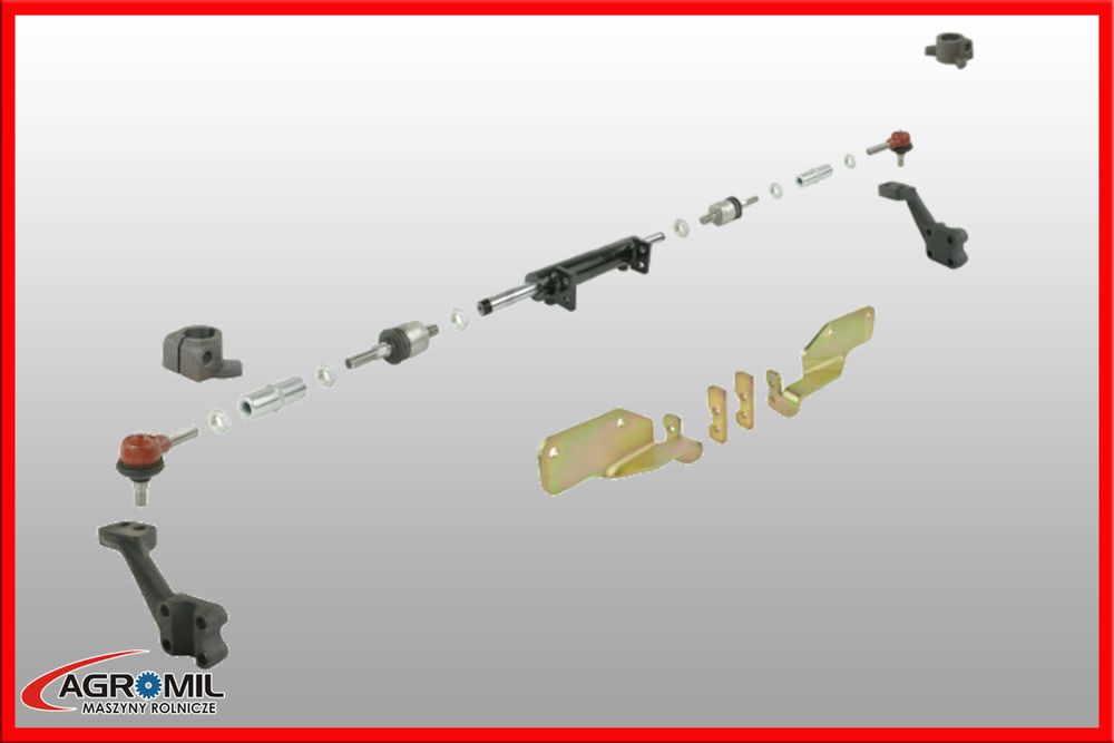 Cylinder wspomagania C330 360 CRR Oś Płaska + Moc. I Przeguby