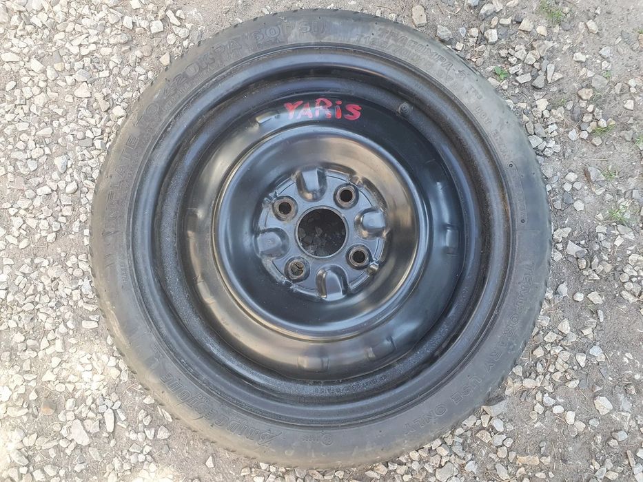 TOYOTA YARIS I II KOŁO DOJAZDOWE 15 4T 4x100 125/70/R15 54.1mm