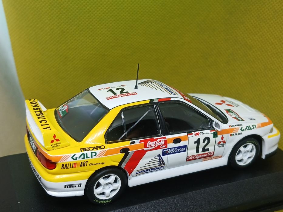 Miniatura 1/43 Mitsubishi  Lancer Evo II Rui Madeira Rally de Portugal