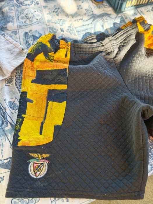 Calções Benfica futebol Michel preudhomne