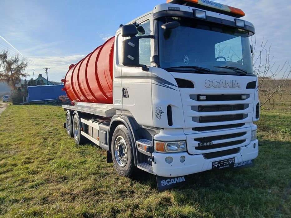 Scania G440 asenizacyjny beczka szambiarka asenizacja beszkowoz