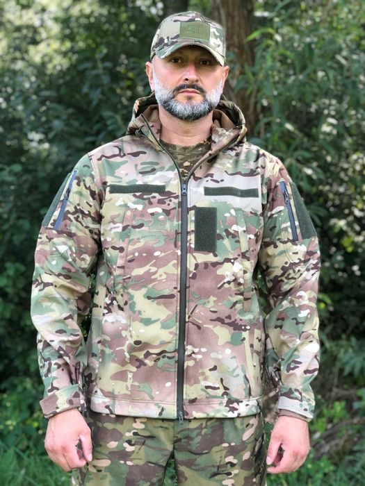 Тактична куртка Soft Shell  Мультикам