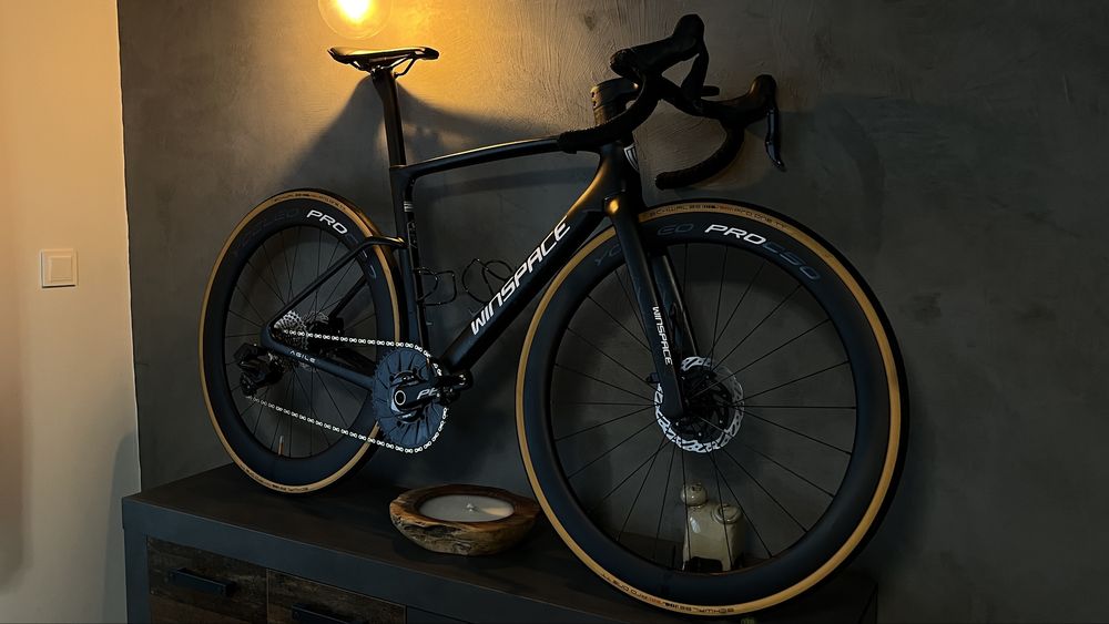 Rower Szosowy_Winspace Agile M_pomiar mocy! 7 kg! Karbon! Krypto OK!