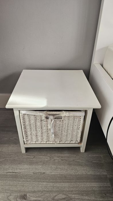 Łóżko białe 160x200 z materacem