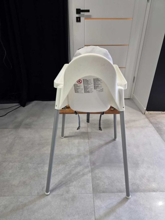 Krzesełko do karmienia ANTILOP IKEA + podnóżek + dmuchana poduszka i pokrowiec