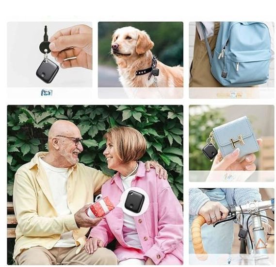 Lokalizator przedmiotów kluczy bagażu AirTracker iOS wodoodporny czarn