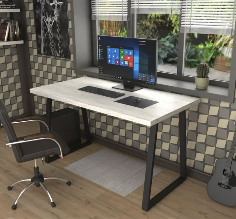 Стол письменный в стиле лофт 900х600х16 мм