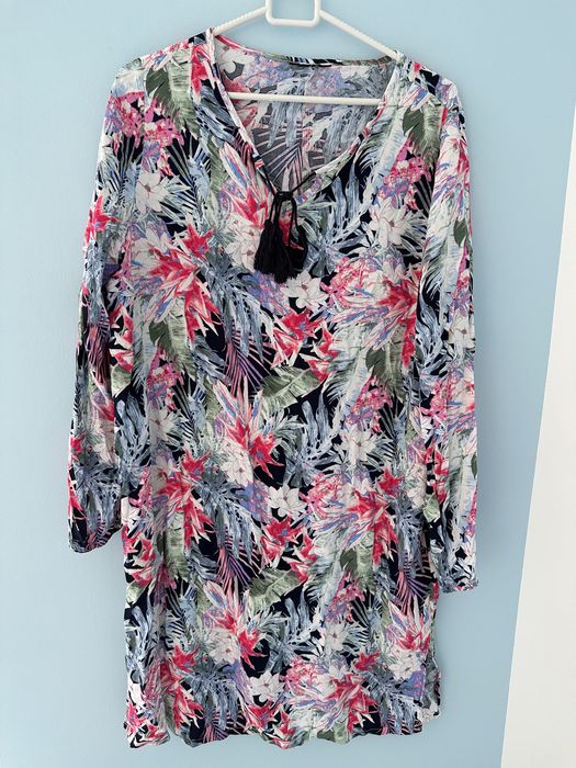 Nowa sukienka damska w kwiaty XL