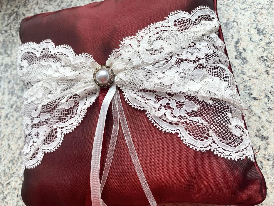 Poduszka na obrączki ślubne Premium NOWA