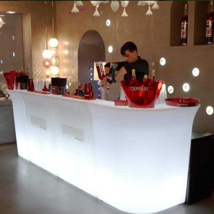 Mobiliario led balcão rgb