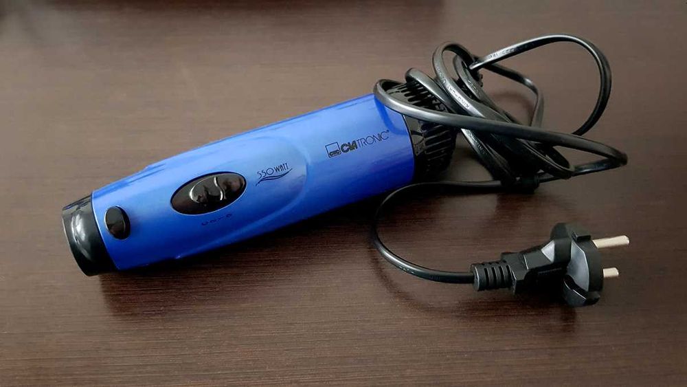 escova elétrica de cabelo com 3 acessórios e bolsa de transporte