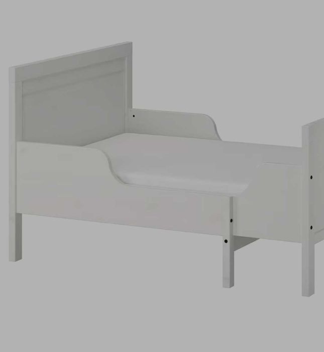 IKEA SUNDVIK Rozsuwana rama łóżka i dno łóżka 80x200 cm biały