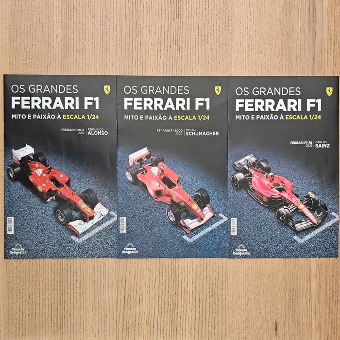 Ferrari F1 Miniaturas escala 1/24 (conjunto novo)