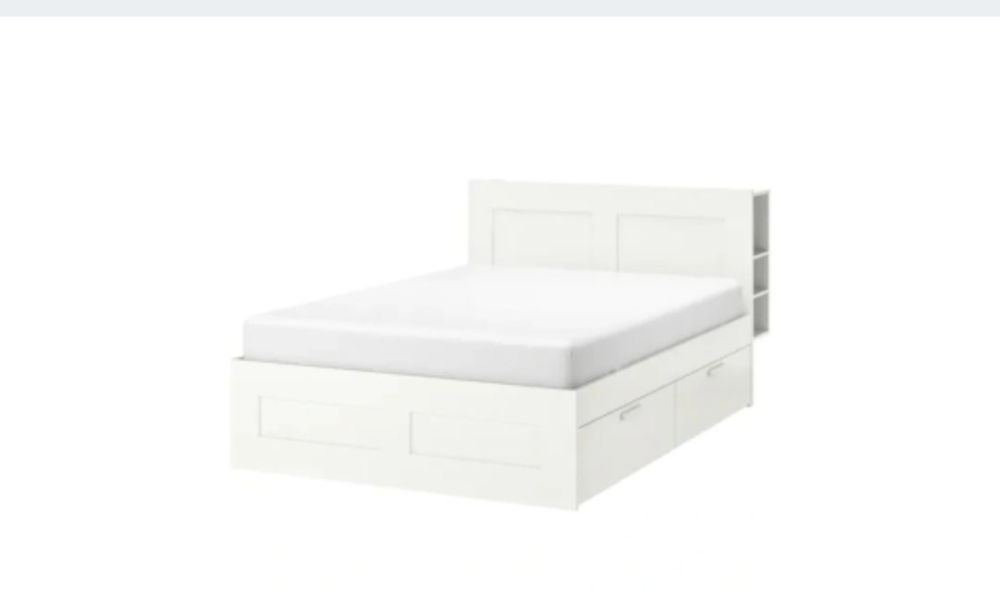 Łóżko sypialniane białe Ikea 160x200