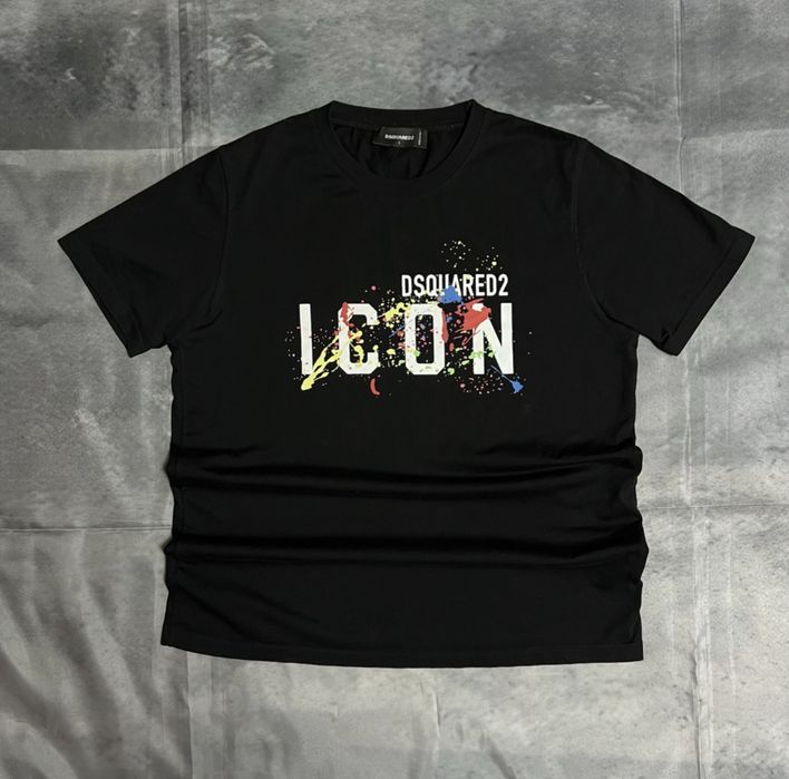 Чорна футболка Icon dsquared